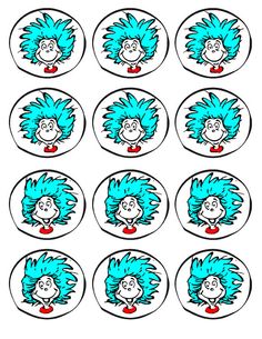 Party Printables   Thing 1   Thing 2 Dr  Seuss S The Cat In The Hat    