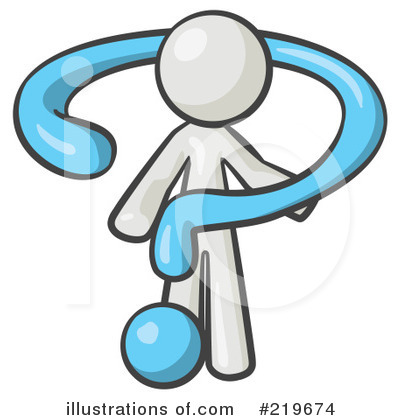 Royalty Free  Rf  Question Mark Clipart Illustration By Leo Blanchette
