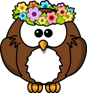 Share Owl With Garland Clipart With You Friends 