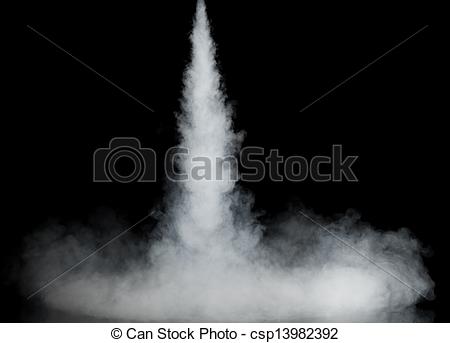 Stock Photographs Of White Smoke Trail Isolated On Black Csp13982392