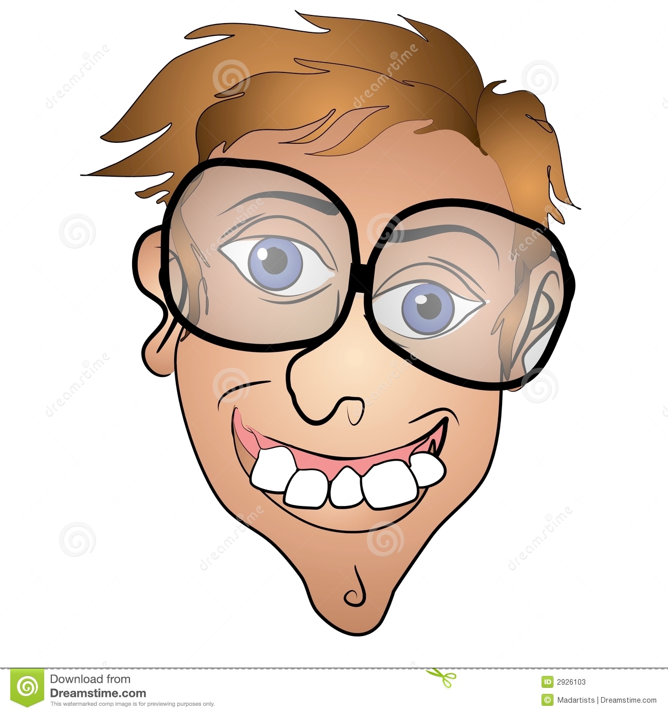 Thick Glasses Brown Messy Hair Buck Teeth Crooked Nose And Best Of