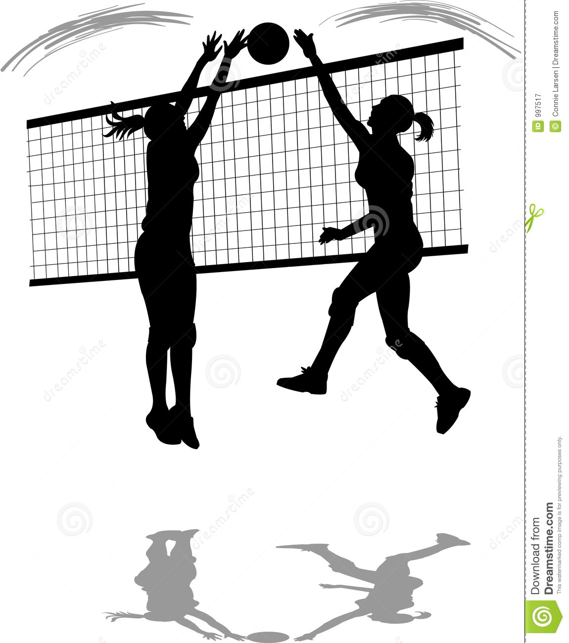 Volleyball Spike Block Royalty Free Stock Photography   Image  997517