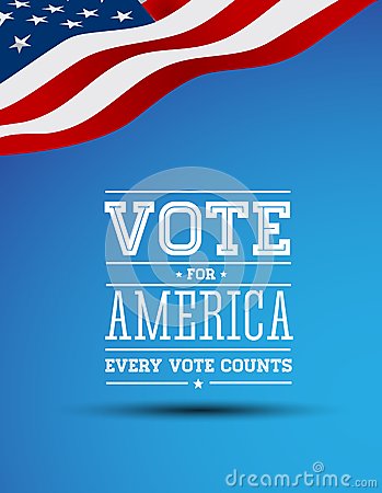 Vote For America Vintage Poster Royalty Free Stock Image   Image