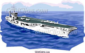 Aircraft Carrier Vector Clip Art