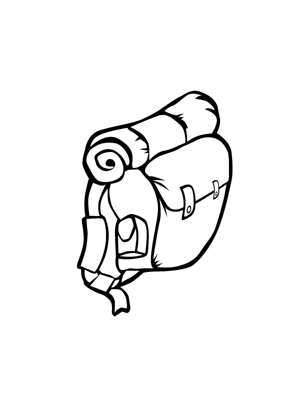 Backpack Coloring Page   Clipart Panda   Free Clipart Images