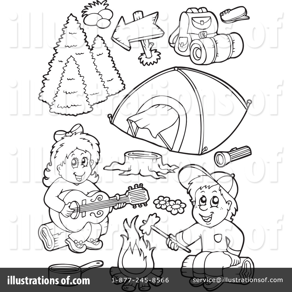 Camping Clipart  231690 By Visekart   Royalty Free  Rf  Stock    