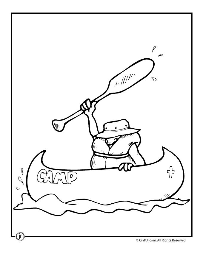 Canoeing Coloring Pages 13   Canoeing   Kids Printables Coloring Pages