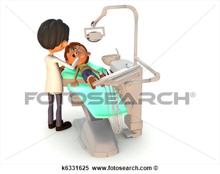   Cartoon Boy Getting A Dental Exam   Fotosearch   Search Clipart    