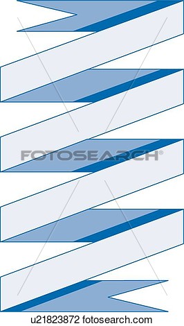 Clipart Of Vertical Blue Zig Zag Ribbon Banner U21823872   Search Clip    