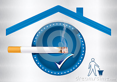 Designated Smoking Area   Printable Sticker Stock Illustration   Image