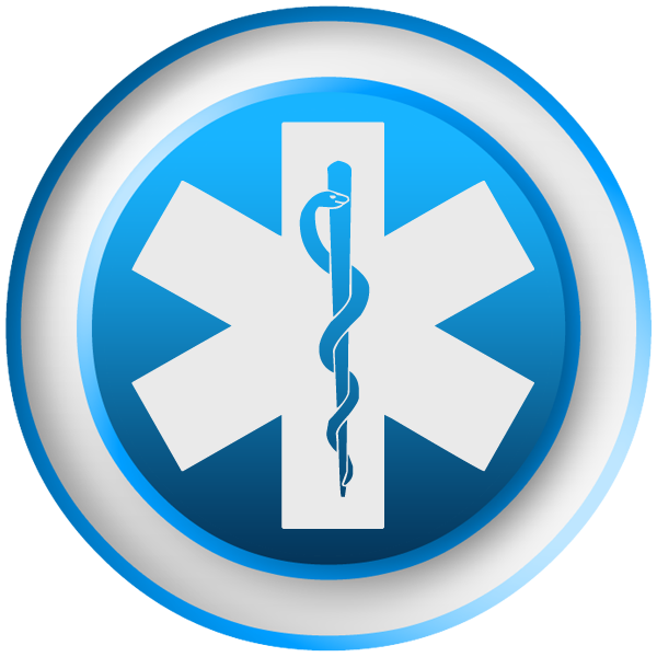 Emergency Medicine Symbol Blue Clipart Image   Ipharmd Net