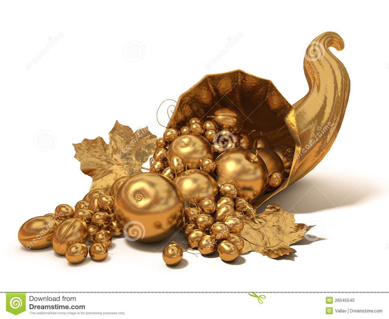 Gold Horn Of Plenty Stock Photo   Image  26545540