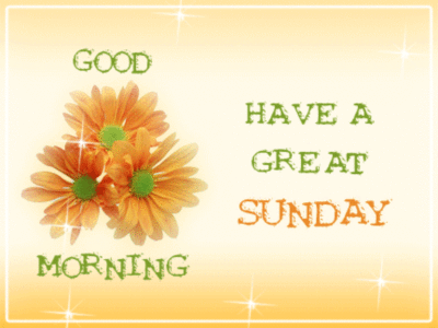 Good Morning Have A Great Sunday Orange Flowers    Sunday
