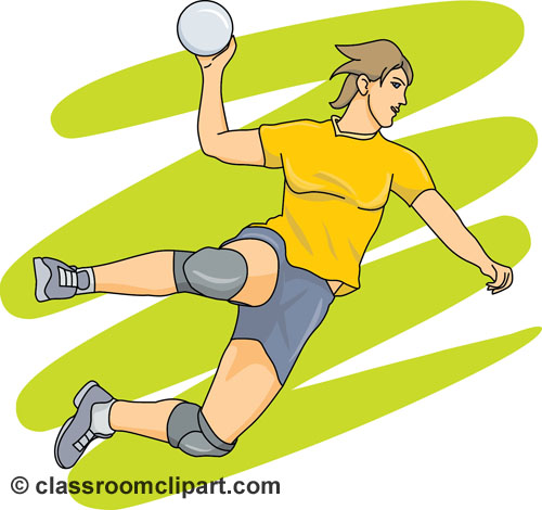 Handball Clipart   Handball Throwing Ball   Classroom Clipart