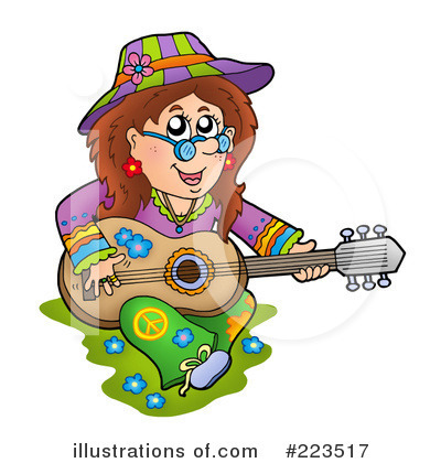 Hippie Clipart  223517 By Visekart   Royalty Free  Rf  Stock    