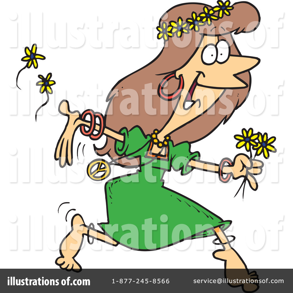 Hippie Clipart  442649 By Ron Leishman   Royalty Free  Rf  Stock    