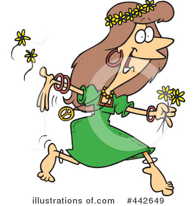 Hippie Clipart  442649 By Ron Leishman   Royalty Free  Rf  Stock