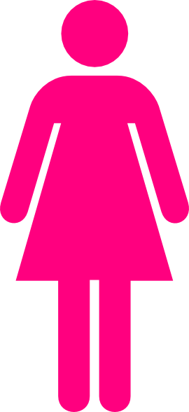 Ladies Bathroom Symbol Hot Pink Clip Art At Clker Com   Vector Clip    