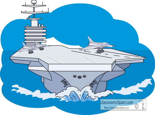 Military   Military Aircraft Carrier 06   Classroom Clipart