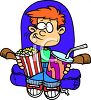 Movie Concession Stand Clipart Boy At The Movies Clip Art