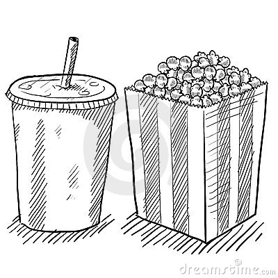 Movie Concession Stand Clipart Movie Concessions Drawing