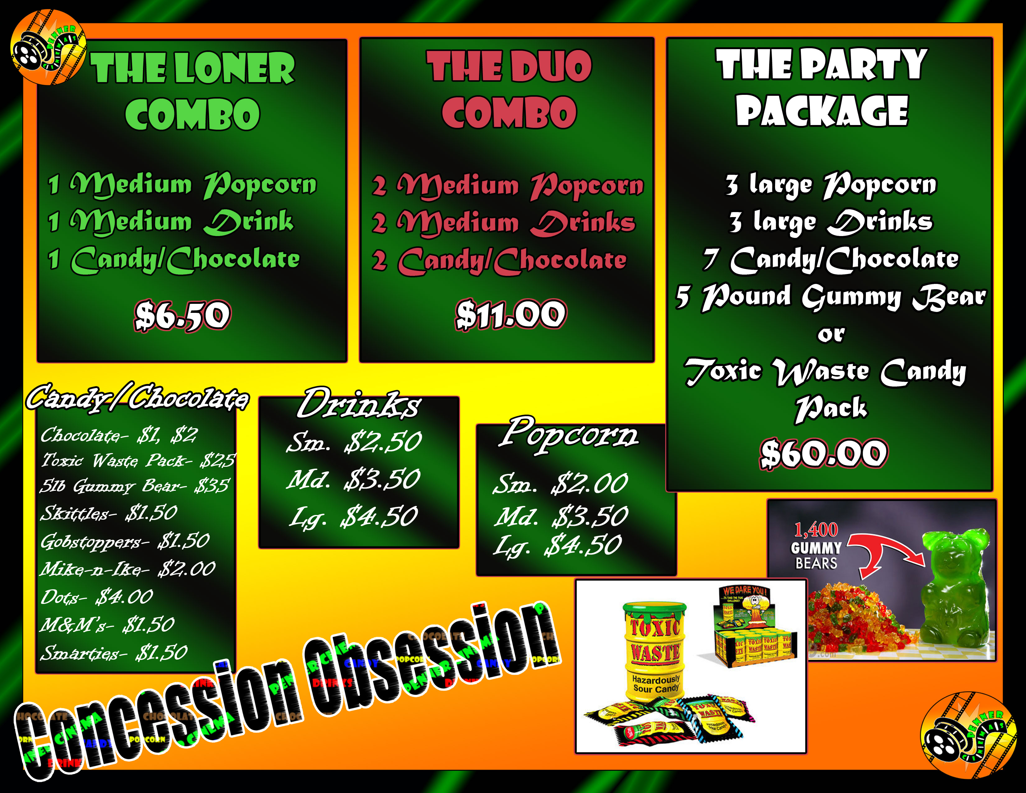 Movie Theater Concession Stand Concession Stand Flyer