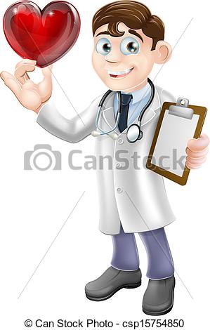 Of A Young Doctor Holding A Heart Shaped Symbol  Concept For A Heart