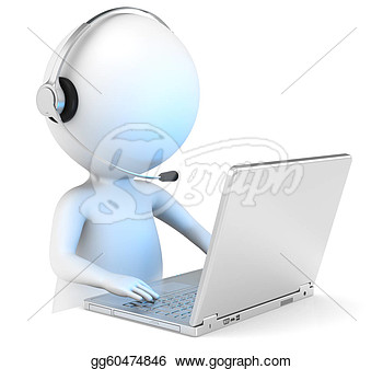 Stock Illustration   Customer Support   Clipart Drawing Gg60474846