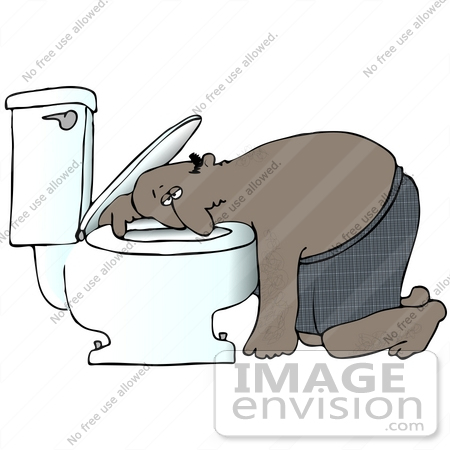Throwing Up Clipart  30433 Clip Art Graphic Of A