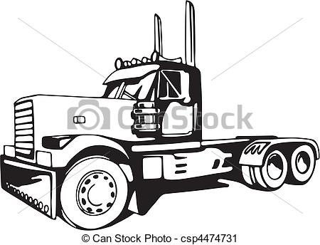 Vector Clip Art Of Truck Csp4474731   Search Clipart Illustration
