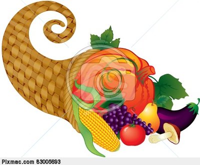 Vector Image Of Horn Of Plenty   Vector Graphics And Images