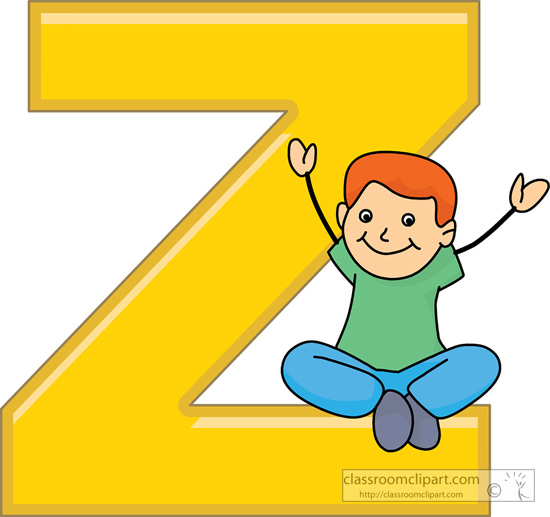Alphabets   Children Alphabet Letter Z   Classroom Clipart