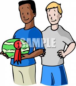 An Award Winning Watermelon   Royalty Free Clipart Picture