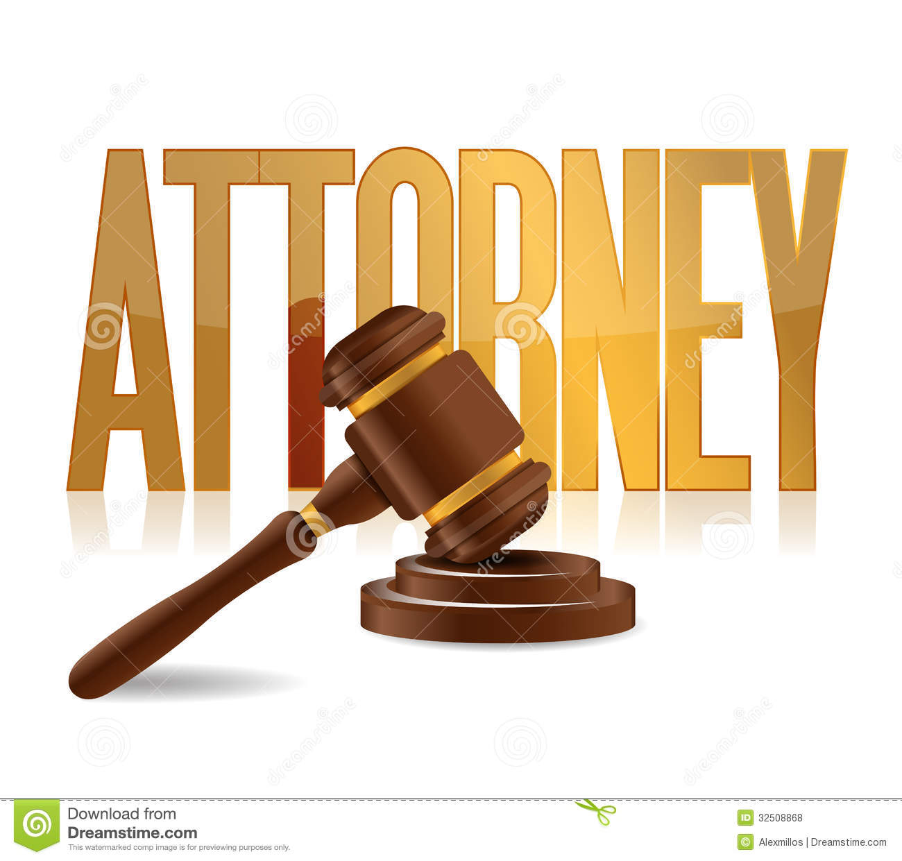 Attorney At Law Sign Illustration Design Royalty Free Stock Photos
