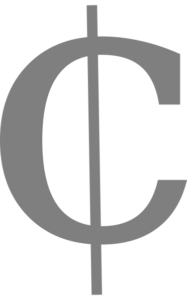 Cent Sign Clip Art At Clker Com   Vector Clip Art Online Royalty Free