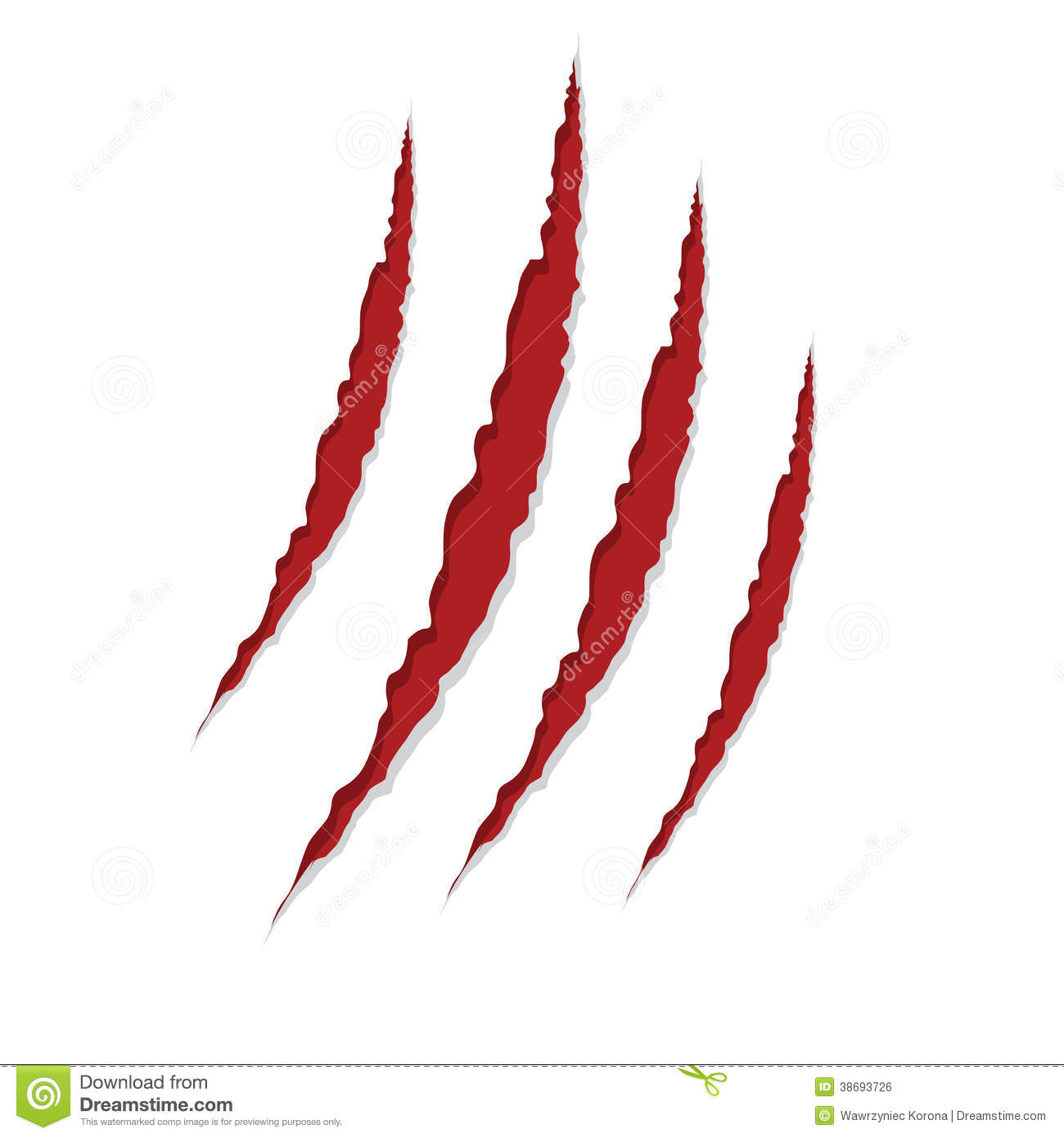 Claw Scratches Isolated On White Royalty Free Stock Image   Image