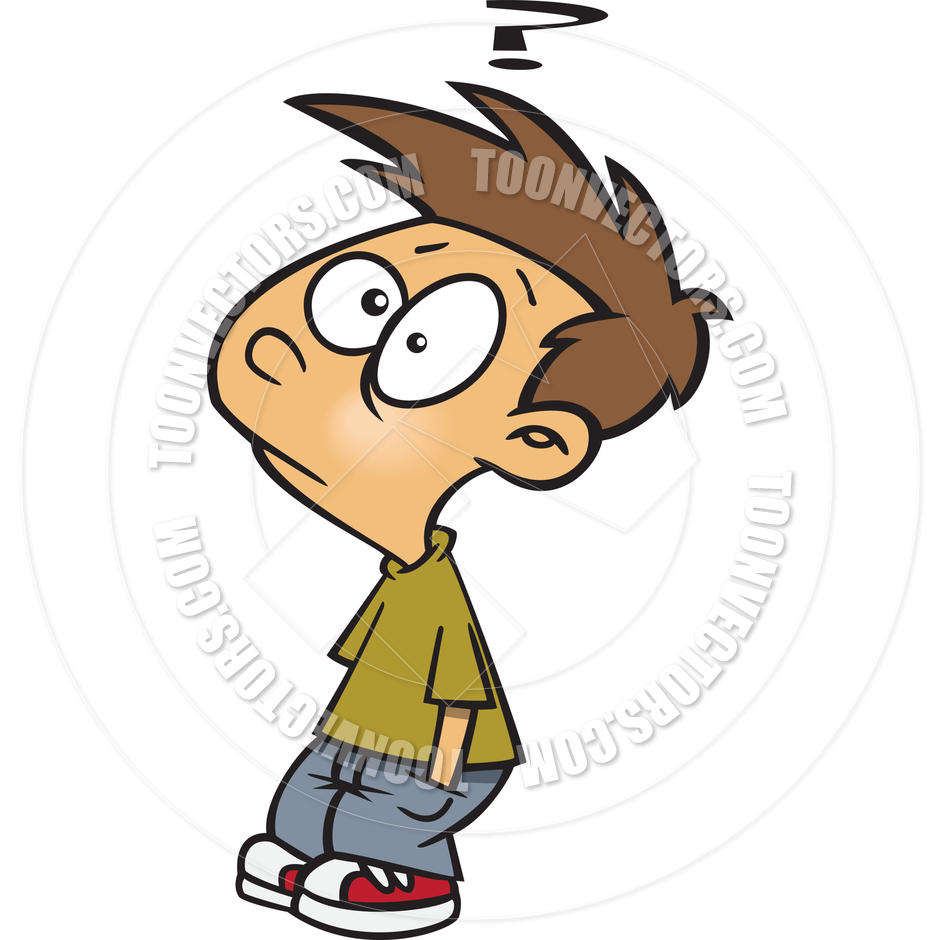 Confused Child Clipart Cartoon Confused Boy