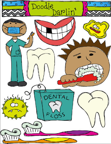 Dental Health Clipart Set