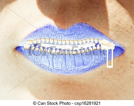 Displaying  18  Gallery Images For Zipped Lips Clipart