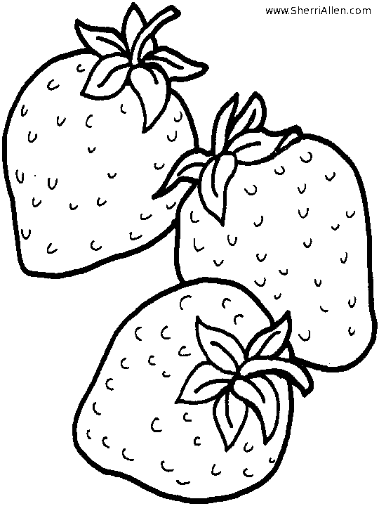 Free Fruit Coloring Pages From Sherriallen Com
