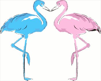 Free Swans Blue Pink Clipart   Free Clipart Graphics Images And    