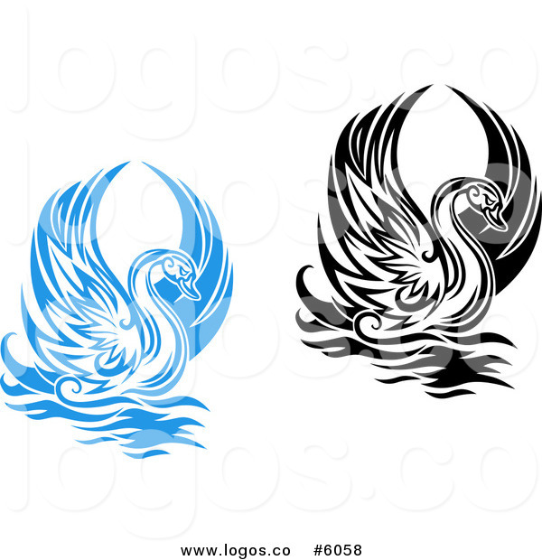 Logos Black And White Blue