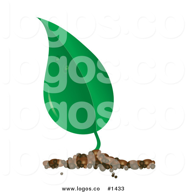 Single Green Leaf Clip Art Icon Of Single Green Leaf