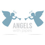 Two Angles With Pipes Vintage Style Royalty Free Stock Photography