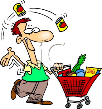0511 0809 0702 2841 Dad Grocery Shopping Clip Art Clipart Image