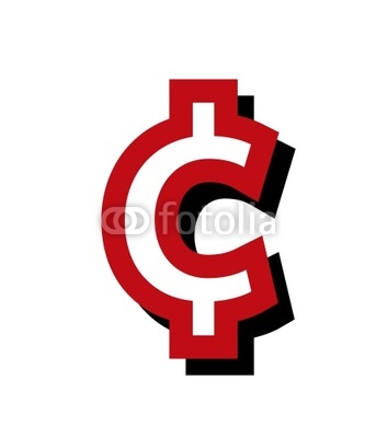 25 Cents Symbol Clipart