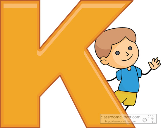 Alphabets   Children Alphabet Letter K   Classroom Clipart