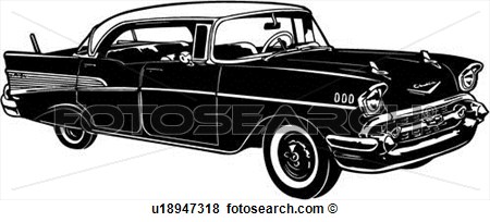 Clipart   1957 Autom Vel Bel Ar Car Chevrolet Chevy Cl Ssicas