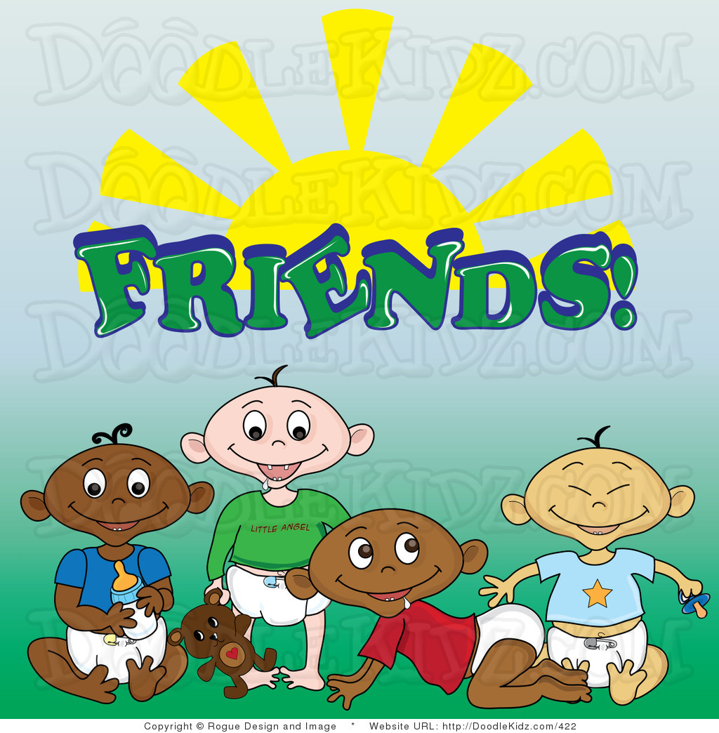 Clipart Image Of A Bunch Of Baby Boys Of Different Ethnicity With The