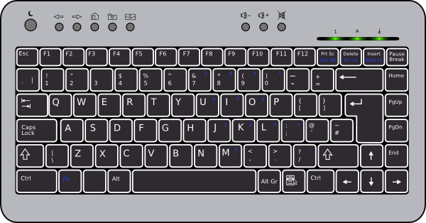 Compact Keyboard Clip Art At Clker Com   Vector Clip Art Online